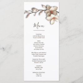 Magnolia Sculptural 3D Flower Menu