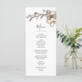 Magnolia sculpturale 3D bloem Menu (Staand voorkant)