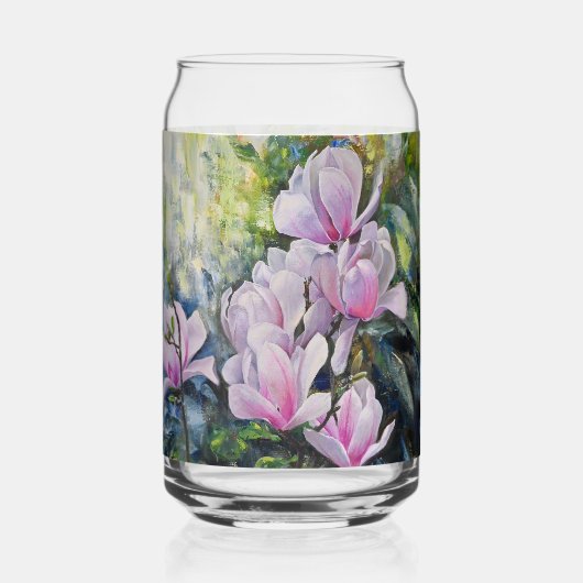 Magnolia Serenity – Bloemenkunst van Lukian Blikvorm Glas (Voorkant)
