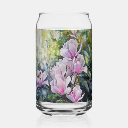 Magnolia Serenity – Bloemenkunst van Lukian Blikvorm Glas (Achterkant)
