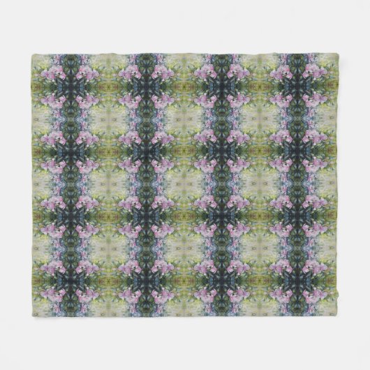 Magnolia Serenity – Bloemenkunst van Lukian Fleece Deken (Voorkant (Horizontaal))