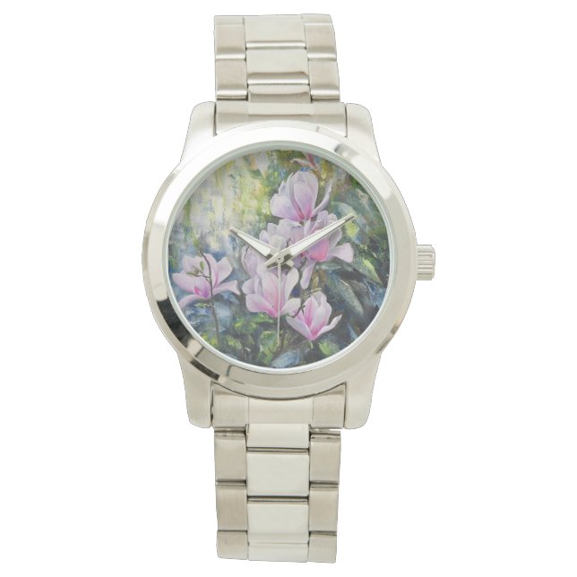Magnolia Serenity – Bloemenkunst van Lukian Horloge (Voorkant)