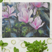 Magnolia Serenity – Bloemenkunst van Lukian Theedoek (Gevouwen)