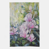 Magnolia Serenity – Bloemenkunst van Lukian Theedoek (Verticaal)