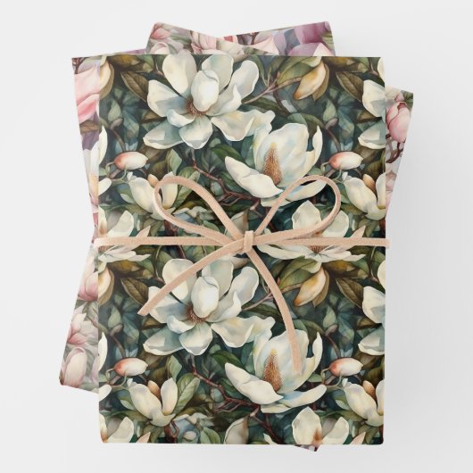 Magnolia Set van inpakpapier (In situ)