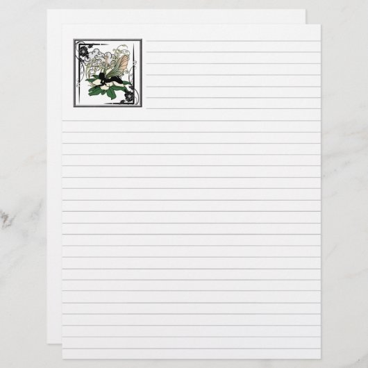 Magnolia Shadow Fairy Briefhoofd (Voorkant / Achterkant)