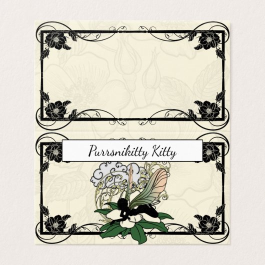 Magnolia Shadow Fairy Visitekaartje (Buitenkant ongevouwen)