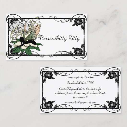 Magnolia Shadow Fairy Visitekaartje (Voorkant / Achterkant)