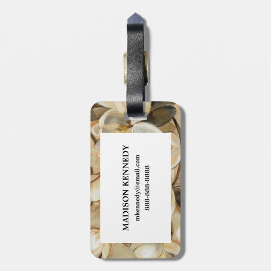 Magnolia Simity Cream Bagagelabel (Achterkant verticaal)