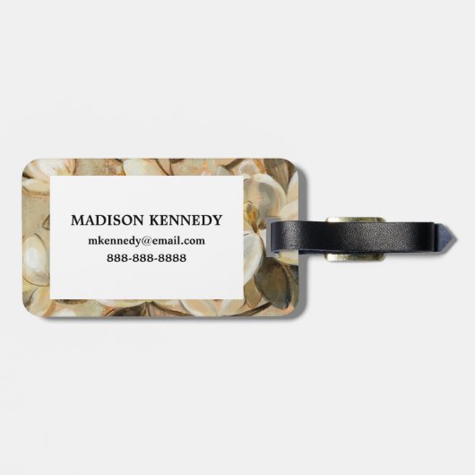 Magnolia Simity Cream Bagagelabel (Achterkant horizontaal)