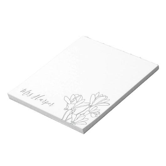 Magnolia sketch notitieblok (Linkerzijde)