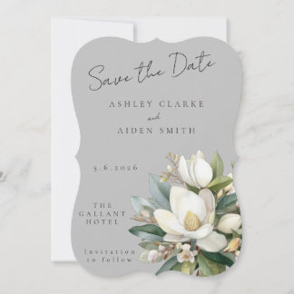 Magnolia Skye Floral Wedding Save the Date