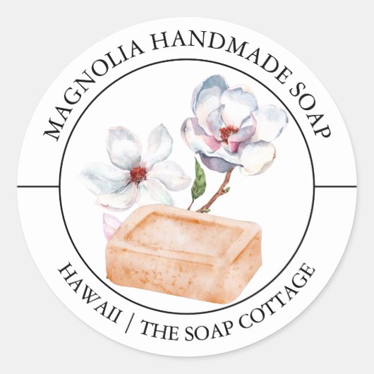 Magnolia Soap label (Voorkant)