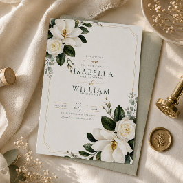 Magnolia Southern Charm Save the Date Kaart