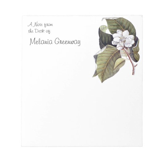 Magnolia Southern Style Aangepaste notities Notitieblok (Voorkant)