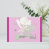  magnolia spring bruiloft RSVP (Staand voorkant)