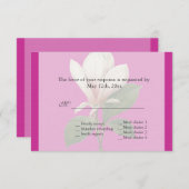  magnolia spring bruiloft RSVP (Voorkant / Achterkant)