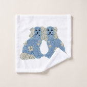 Magnolia Staffordshire Dogs Ginger Jars Bad Handdoek (Wasdoekje)