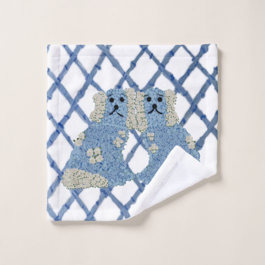 Magnolia Staffordshire Dogs Ginger Jars Bad Handdoek (Wasdoekje)