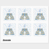 Magnolia Staffordshire Dogs Ginger Jars Jar Vierkante Sticker (Vel)