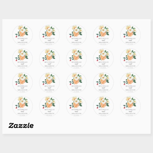 Magnolia Sticker Envelope Stamps (Vel)