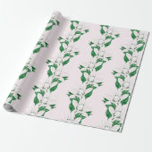 Magnolia Sway in Pink and Green Cadeaupapier (Uitgerold)