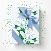 Magnolia Sway in Slate and Green Cadeaupapier