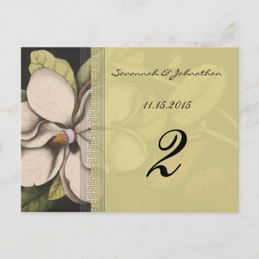 Magnolia Table Number Kaarten (Voorkant)