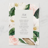 Magnolia tafelnummer met zitplaatsen (Voorkant)