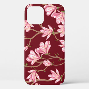 Magnolia takken: bloeiende illustratie. Case-Mate iPhone case
