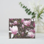 Magnolia Tree Briefkaart (Staand voorkant)