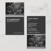 Magnolia Tree BW - 80st grijs Visitekaartje (Voorkant / Achterkant)