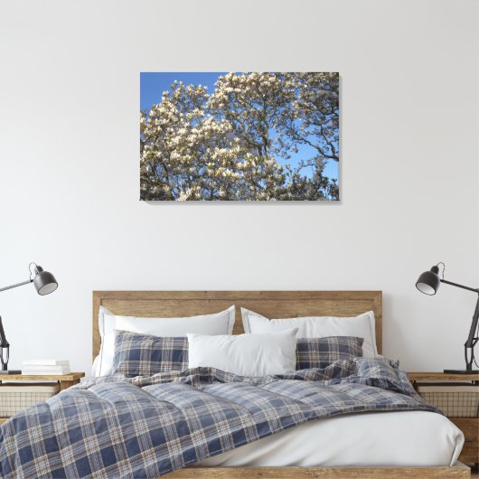 Magnolia Tree Canvas Afdruk (Insitu (Slaapkamer))