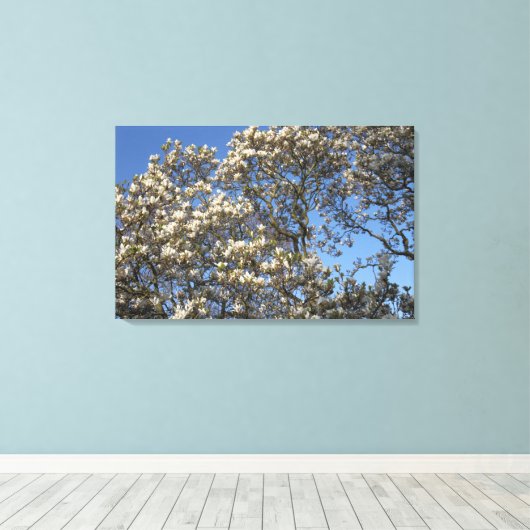 Magnolia Tree Canvas Afdruk (Insitu (Houten vloer))