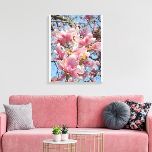 Magnolia Tree Canvas Afdruk (Insitu (Woonkamer))