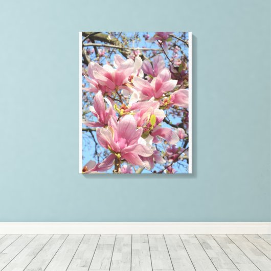 Magnolia Tree Canvas Afdruk (Insitu (Houten vloer))
