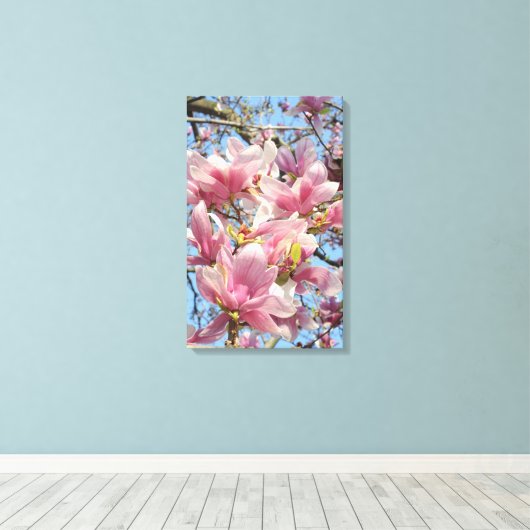 Magnolia Tree Canvas Afdruk (Insitu (Houten vloer))