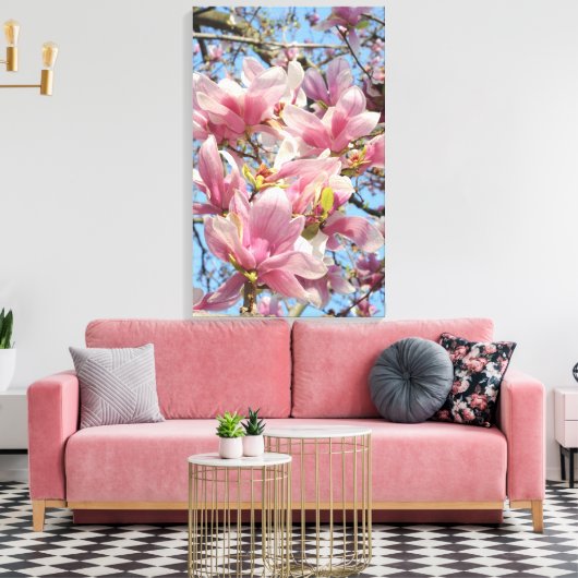 Magnolia Tree Canvas Afdruk (Insitu (Woonkamer))