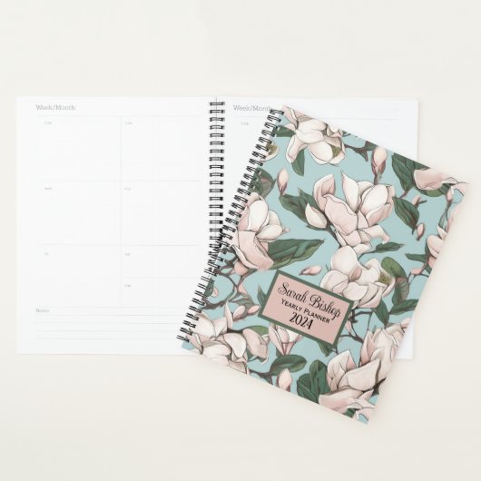 Magnolia Tree Custom Jaarlijkse Planner Hardcover (Display)