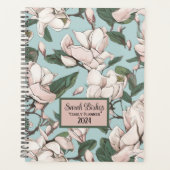 Magnolia Tree Custom Jaarlijkse Planner Hardcover (Voorkant)