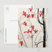 Magnolia Tree door Kobayashi Kokei,  Natuur Briefkaart (Voorkant / Achterkant)