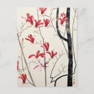 Magnolia Tree door Kobayashi Kokei,  Natuur Briefkaart