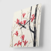 Magnolia Tree door Kobayashi Kokei,  Natuur Vierkante Klok (Hoek)