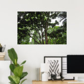 Magnolia Tree in de zomer Poster (Thuiskantoor)