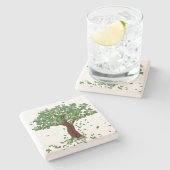 Magnolia Tree Stone Onderzetter (Zijkant)