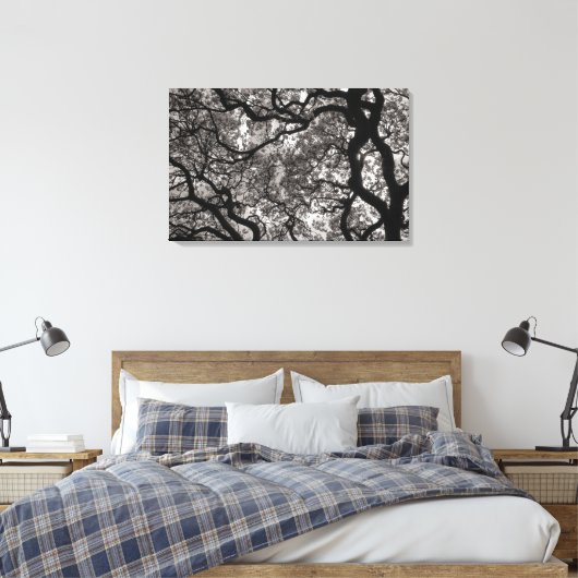 Magnolia Trees in Blossom 02 Canvas Afdruk (Insitu (Slaapkamer))