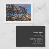 Magnolia Trees in Blossom (Grenzen) Visitekaartje (Voorkant / Achterkant)