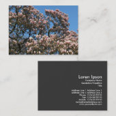 Magnolia Trees in Blossom Visitekaartje (Voorkant / Achterkant)