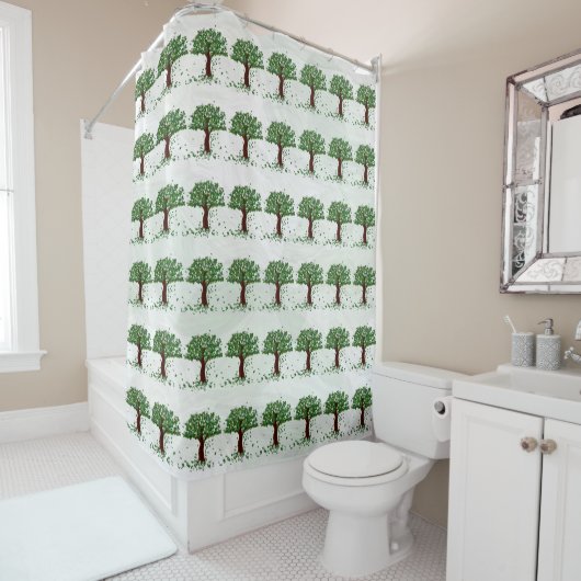 Magnolia Trees Shower Curtain Douchegordijn (In situ)