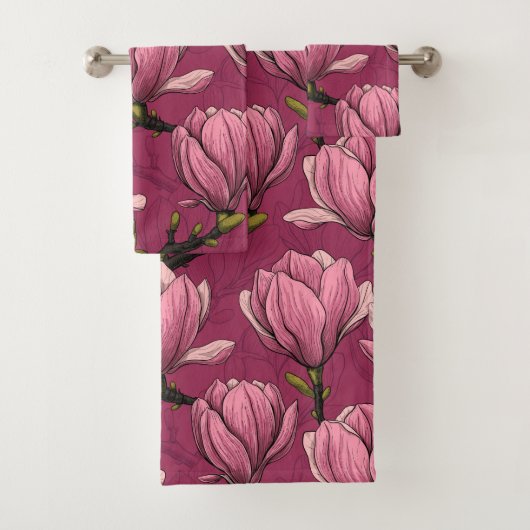 Magnolia tuin bad handdoek (Insitu)